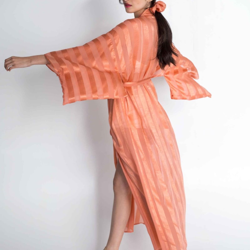 Thumbnail of Silk Kimono In Coral image