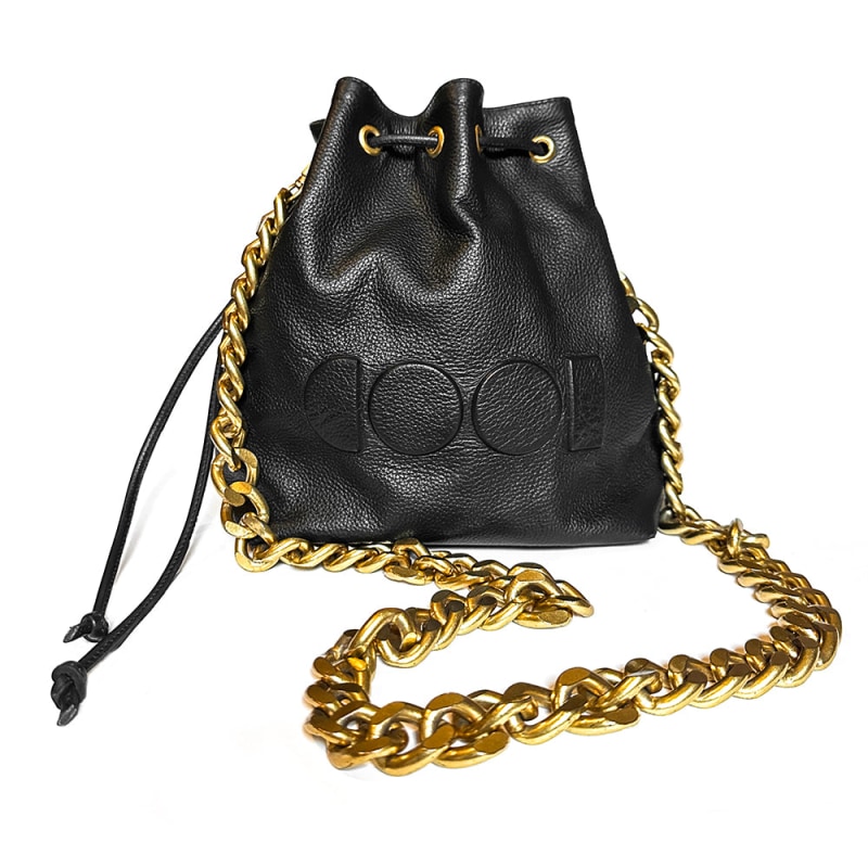 Black bucket bag online