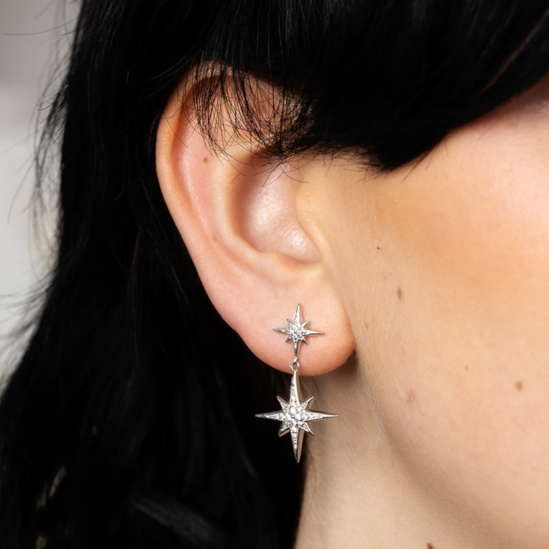 Pretty silver earrings clearance