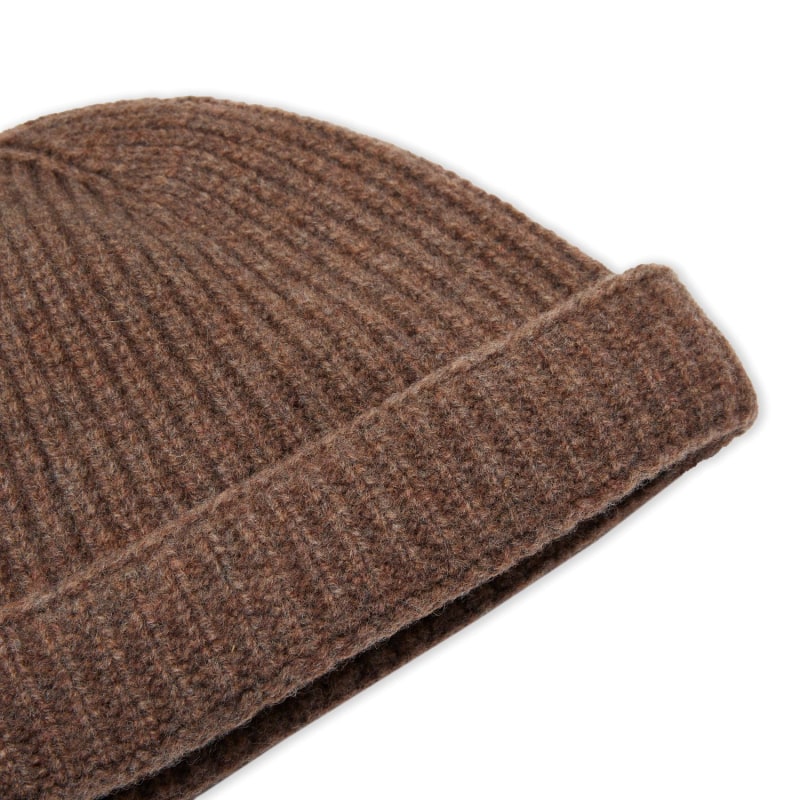 Thumbnail of Lambswool Beanie Hat - Tobacco image