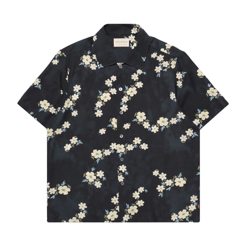 Thumbnail of Busey Shirt - Dark Navy Floral Print image