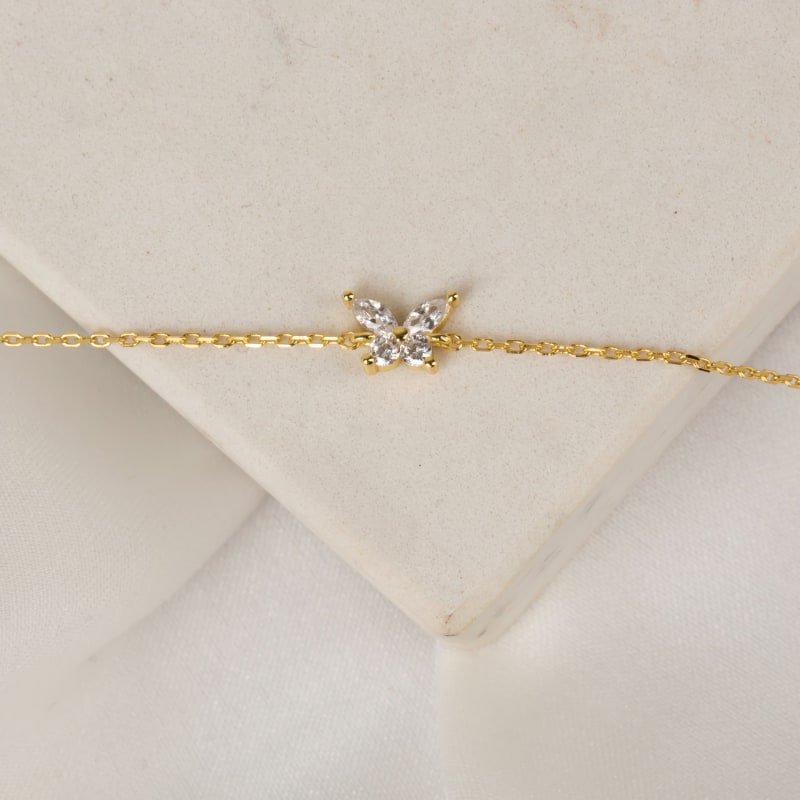 Thumbnail of Butterfly White Bracelet image