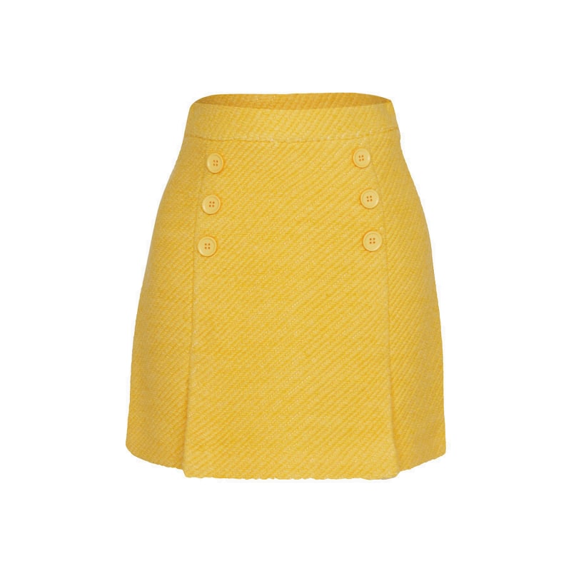Tweed 2025 skirt yellow