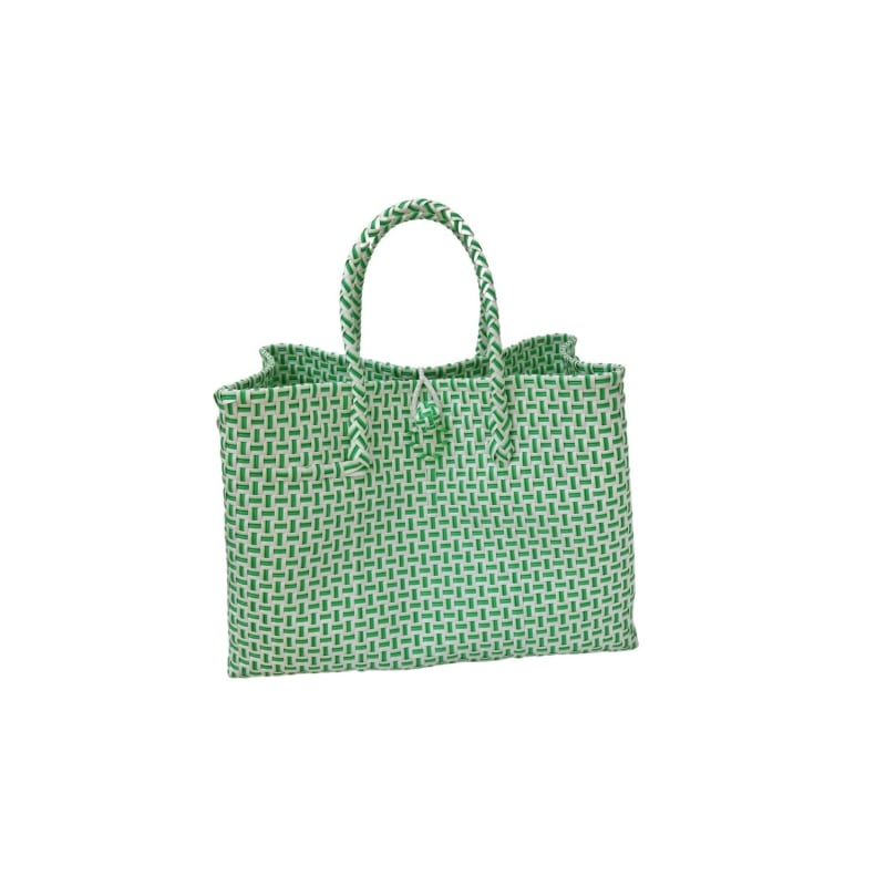 Woven Super Tote, Handwoven Recycled Plastic Tote, Woven Bag