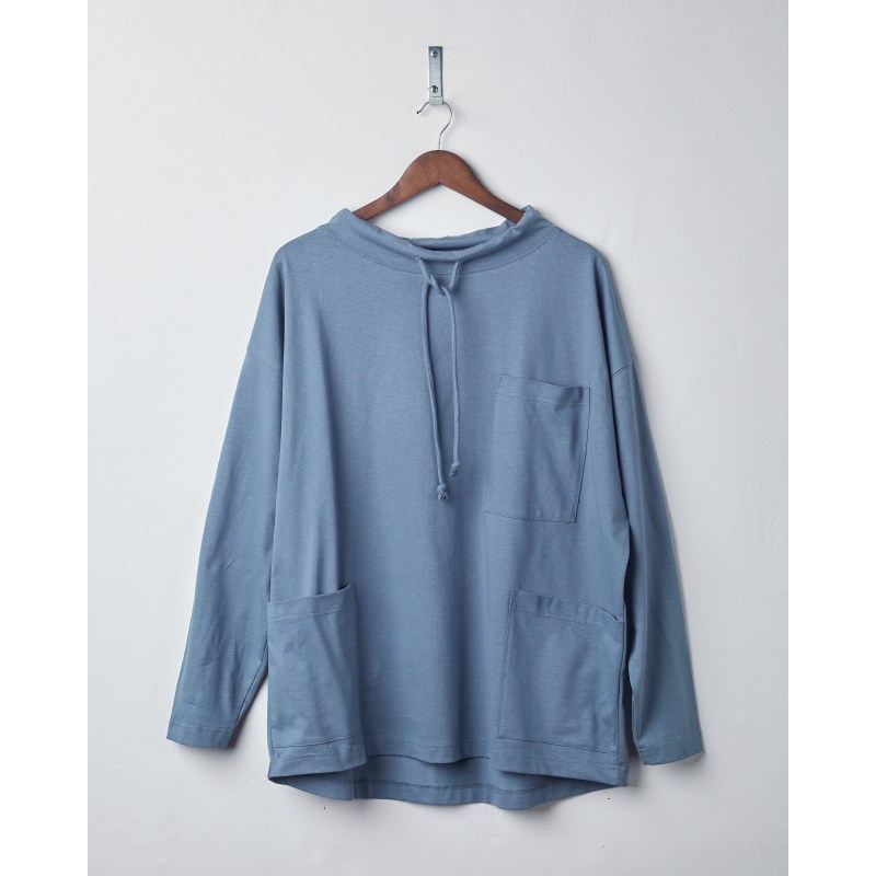 Thumbnail of The 3032 Tie Neck Smock – Teal image