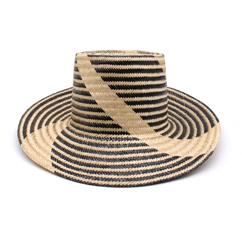 Thumbnail of Breeze Wide Brim Straw Hat Black image