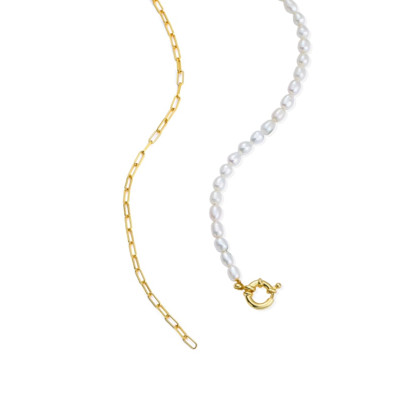 Thumbnail of Sonette Pearl Necklace - 18K Gold Vermeil image