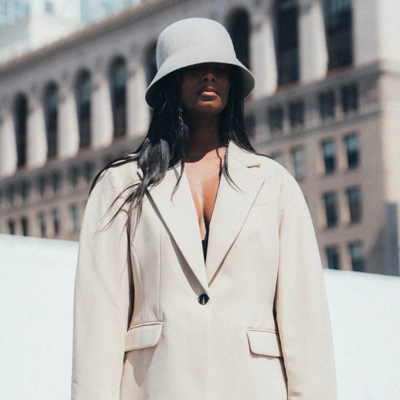 White wool floppy hat online