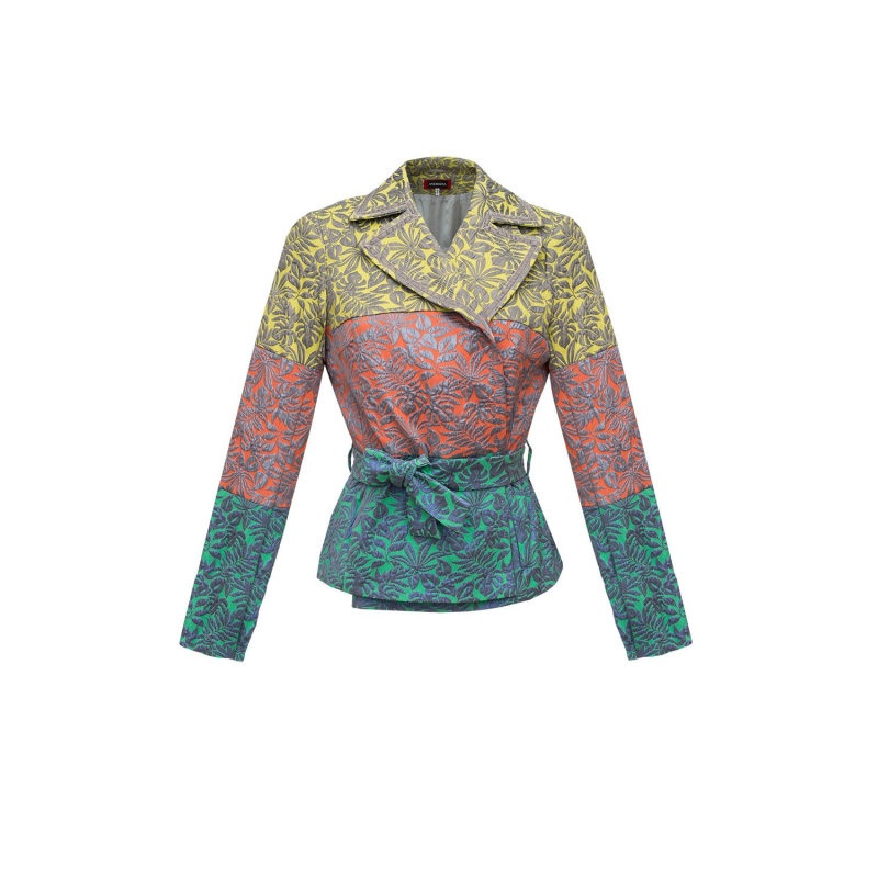 Patchwork Multicolor Jacquard Jacket | ANDREEVA | Wolf & Badger