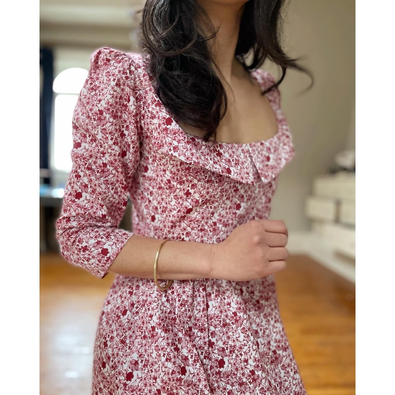 Thumbnail of Marisol Dress In Pink & Milkly White Liberty Floral Cotton image