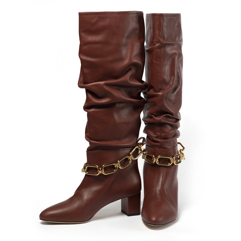 Brown slouchy boots new arrivals