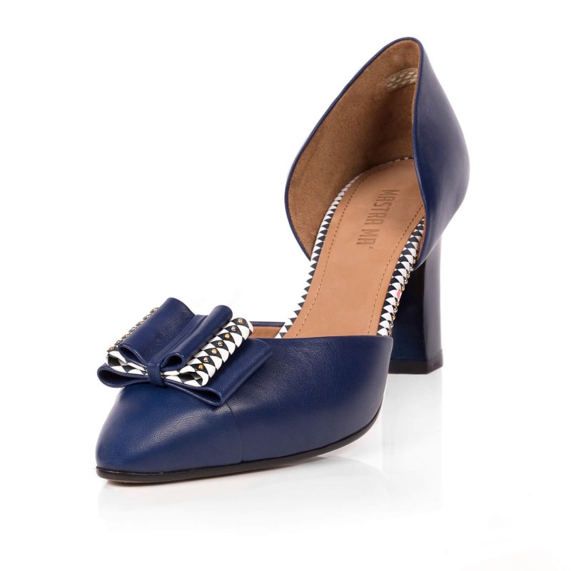 Thumbnail of Anna Bow Heel - Royal Blue image