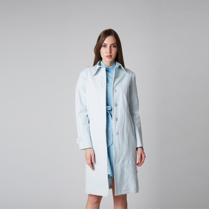 Thumbnail of The Bita Coat In Sky Blue image