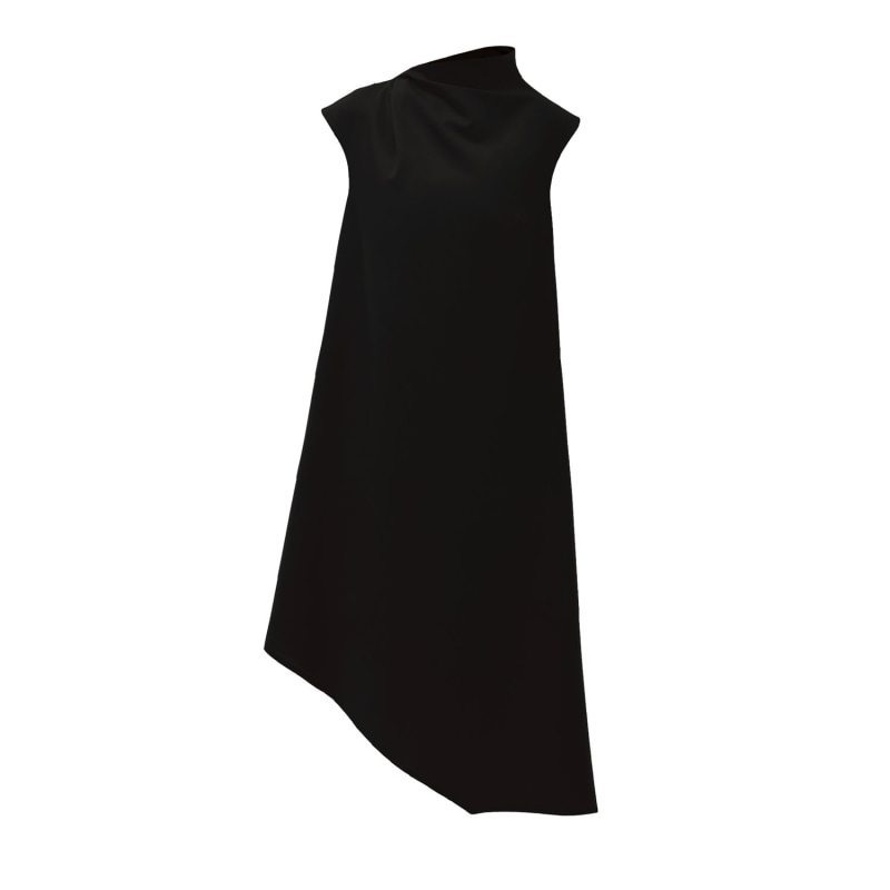 Thumbnail of Mid Season Asymmetric Dress In Black image