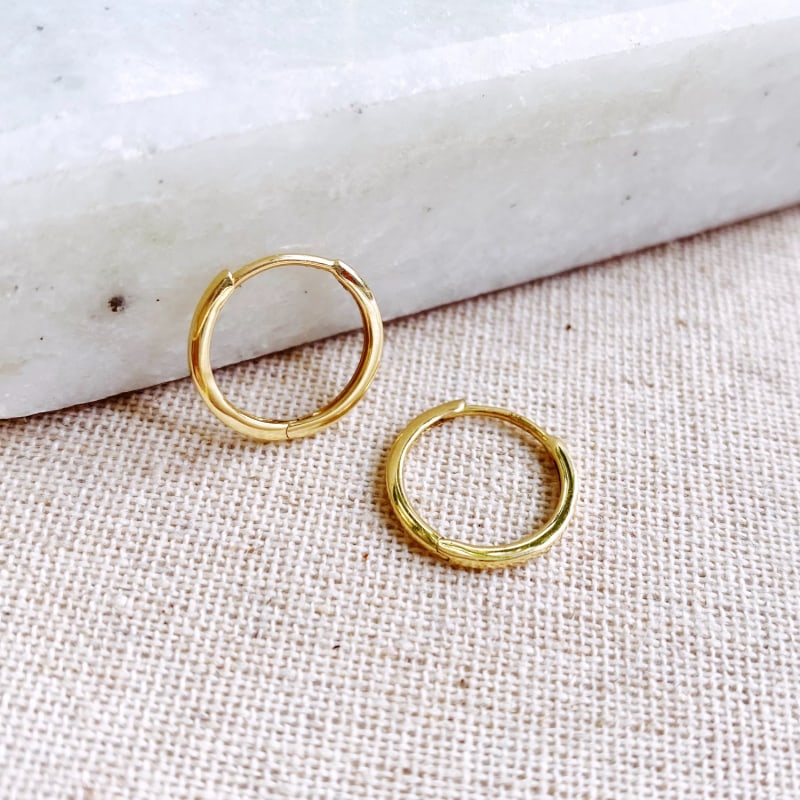 Thumbnail of Medium Hoop Earring 9K Gold image