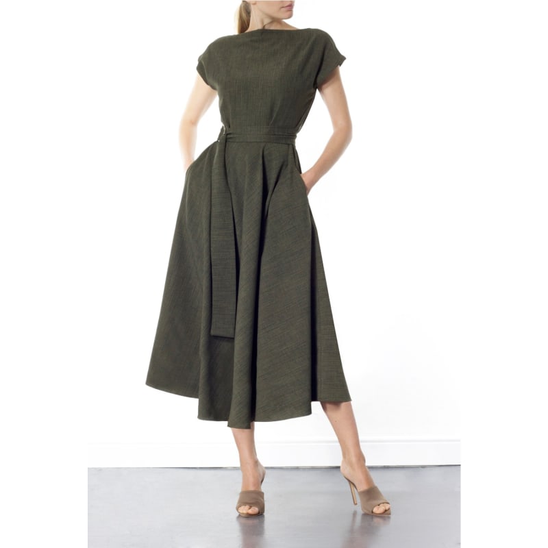 Thumbnail of Stine Green Midi Dress image