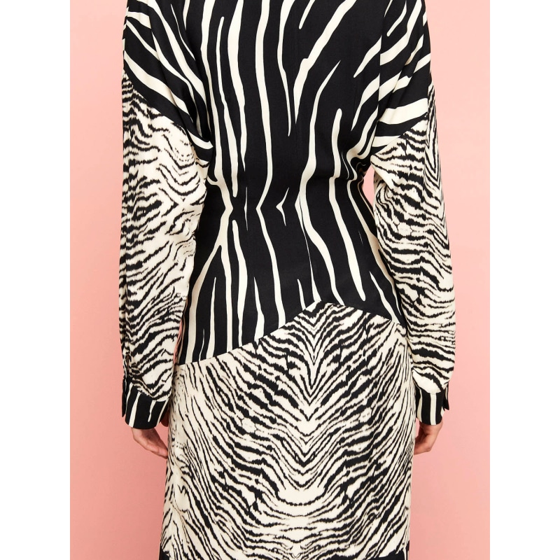 Thumbnail of Zebra Print Shirt Dress image