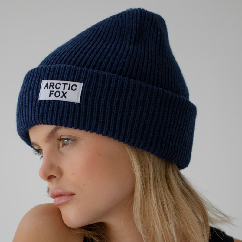 Thumbnail of The Recycled Bottle Beanie In Tokyo Navy image