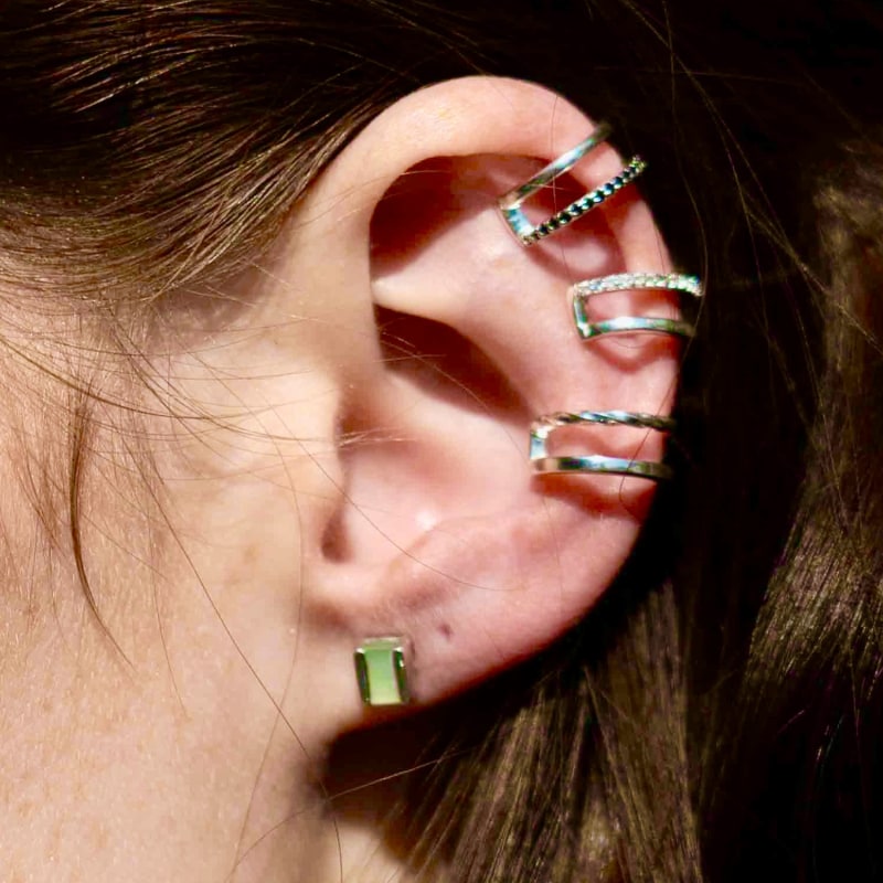 Thumbnail of Sterling Silver Twist Ear Cuff image