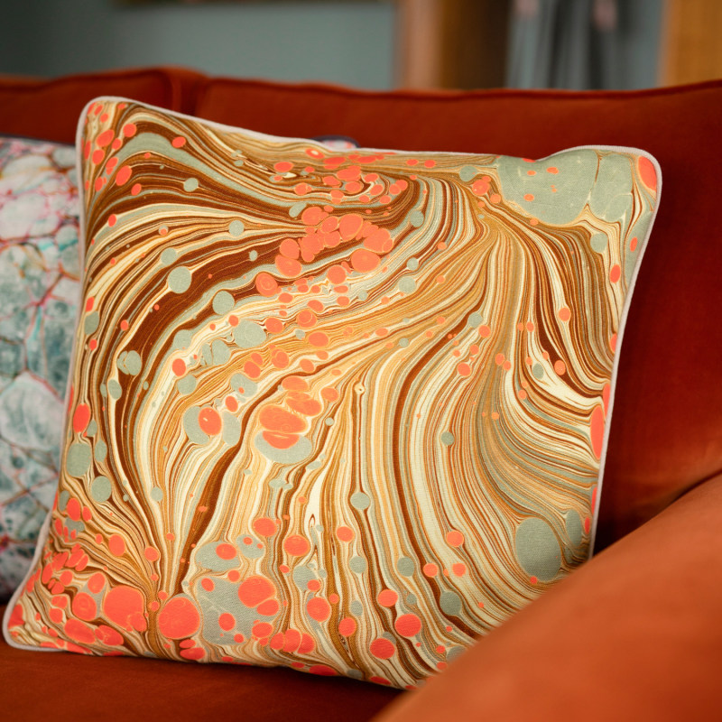 Thumbnail of Sand Swirl Linen Cushion image