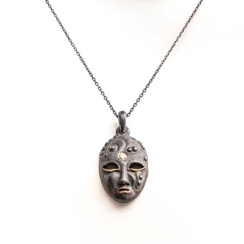 Thumbnail of Little Black Mask Necklace image