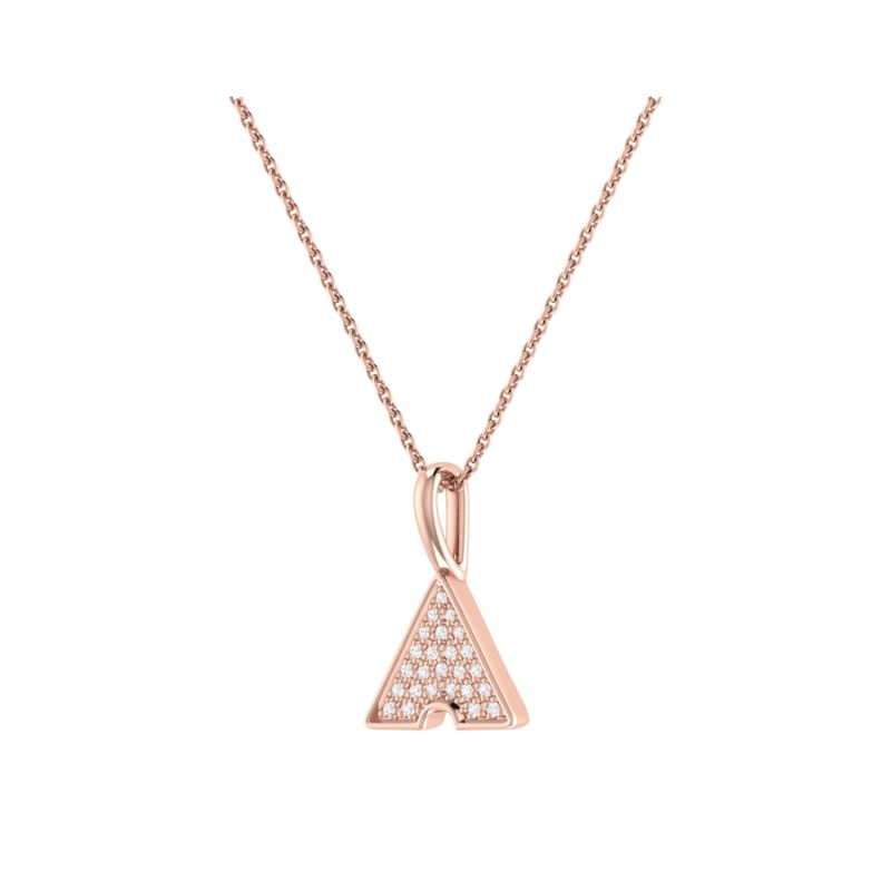 Thumbnail of Skyscraper Pendant In 14 Kt Rose Gold Vermeil On Sterling Silver image