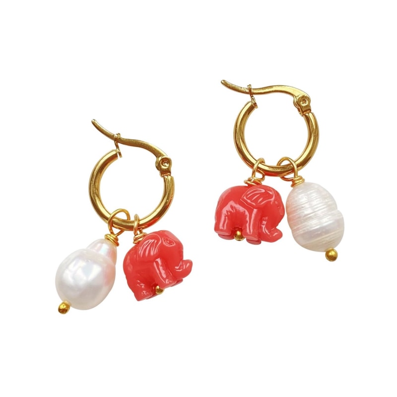 Thumbnail of Elephant Hoop Earrings image