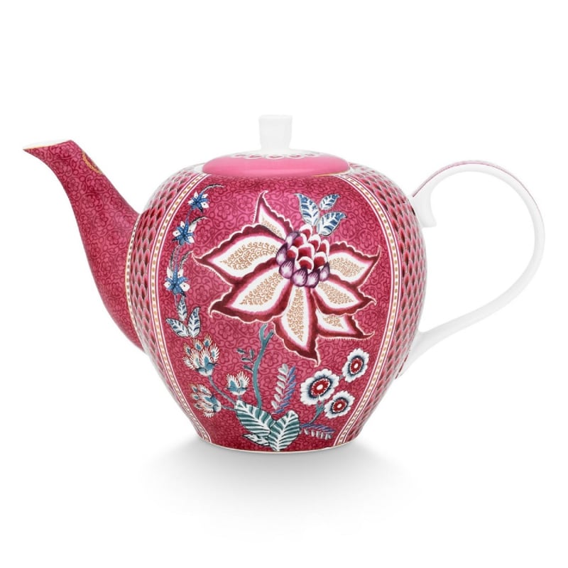 Pip Studio Flower Festival Large Teapot Pink | Pip Studio | Wolf