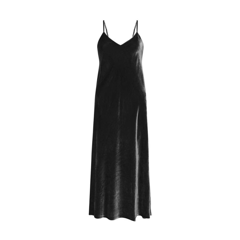 Silk Laundry 90S SLIP DRESS - BLACK