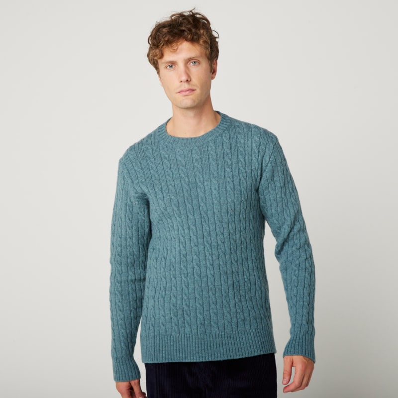 Thumbnail of Makers Stitch Cable Crew Seafoam image