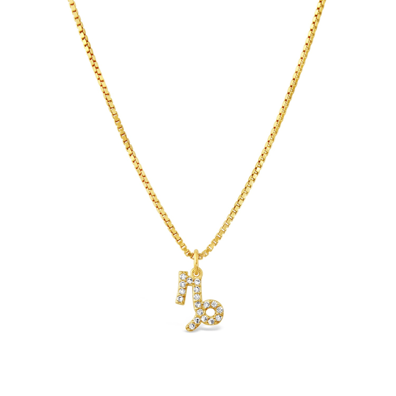 Thumbnail of Capricorn 18K Gold Vermeil Zodiac Star Sign Necklace image