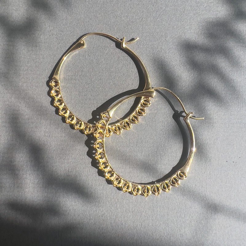 Thumbnail of Calla Hoops Gold Small image