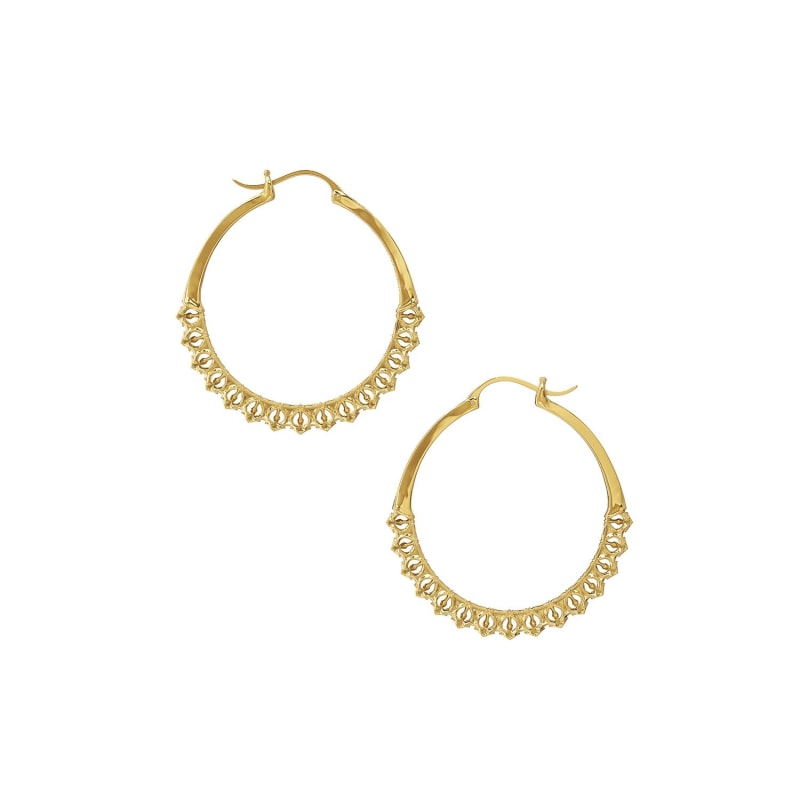 Thumbnail of Calla Hoops Gold Small image