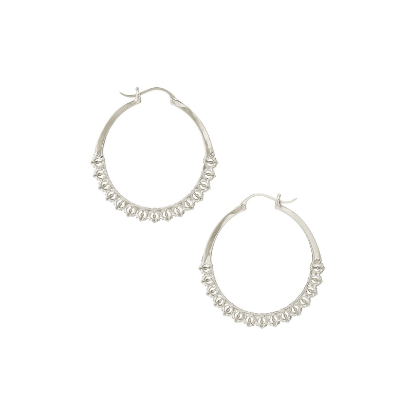 Thumbnail of Calla Hoops Silver Small image