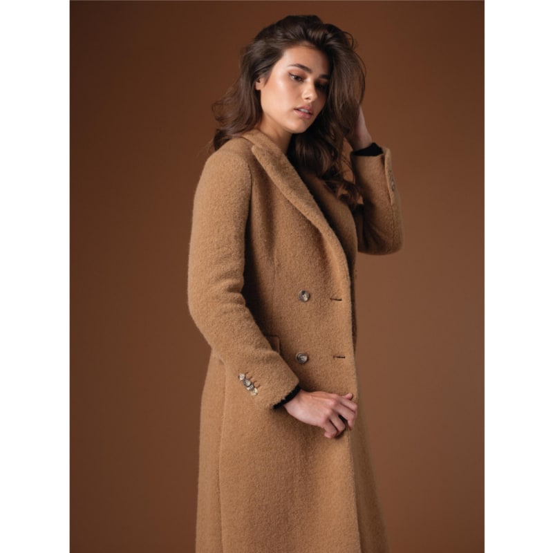 Thumbnail of Camel Double Breasted Coat image