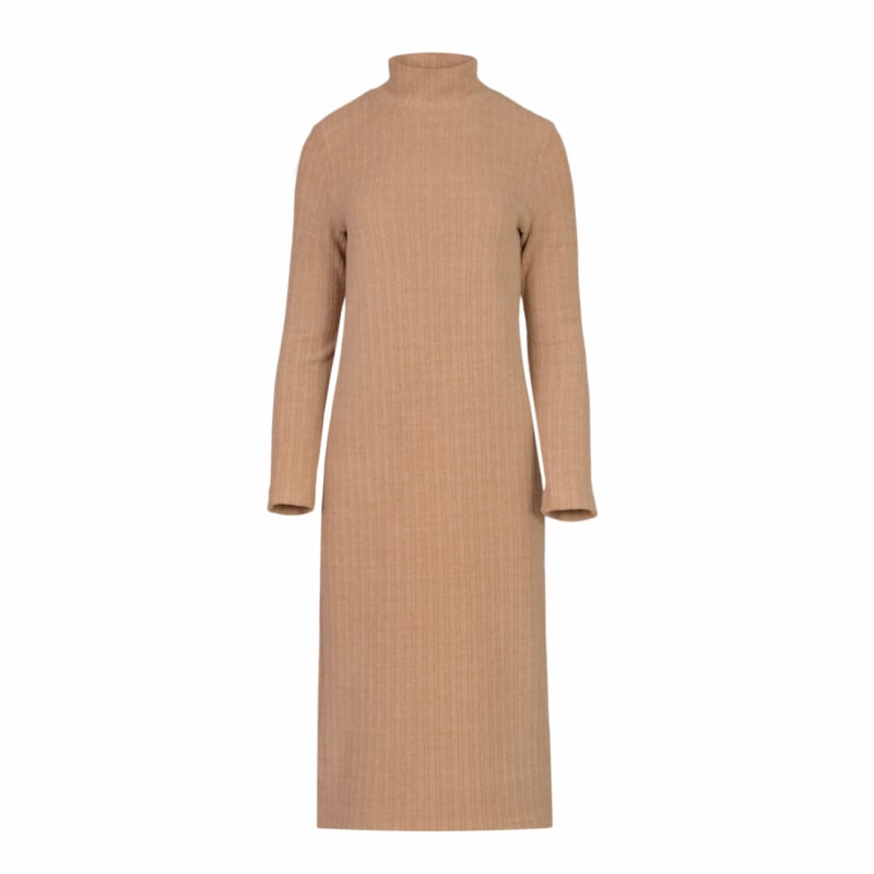 Camel turtleneck dress hotsell
