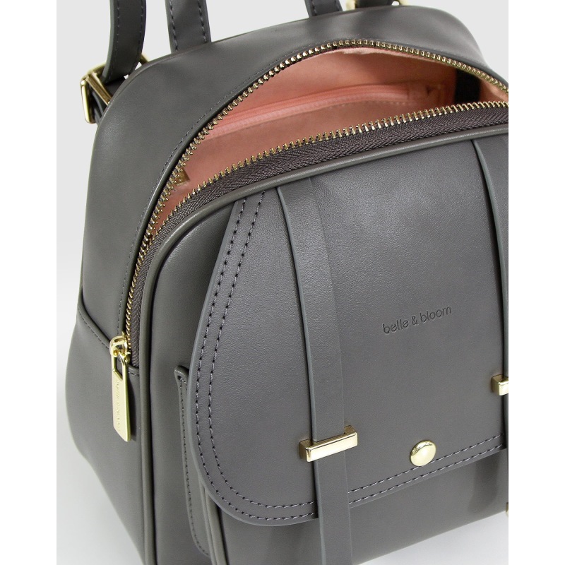 Thumbnail of Camila Leather Backpack - Ash image