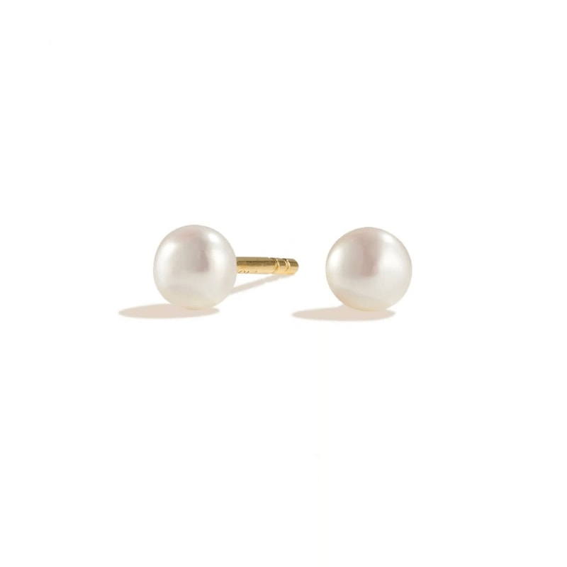 Thumbnail of Camilla Classic Pearl Gold Studs image