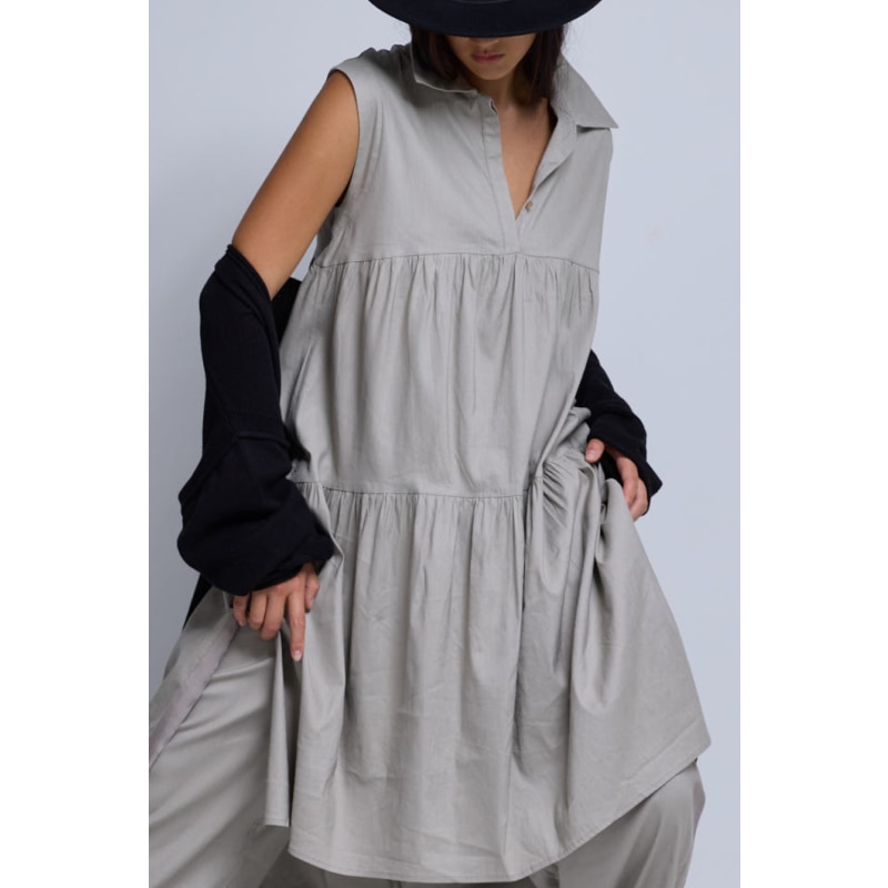 Thumbnail of Campari A-Line Linen Dress - Latte image