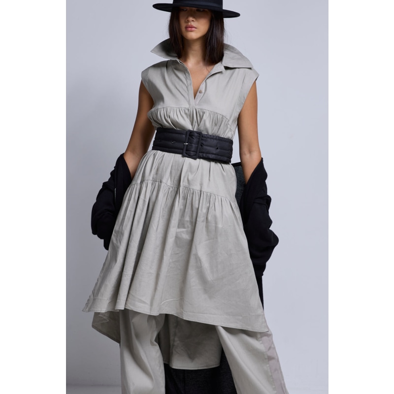 Thumbnail of Campari A-Line Linen Dress - Latte image