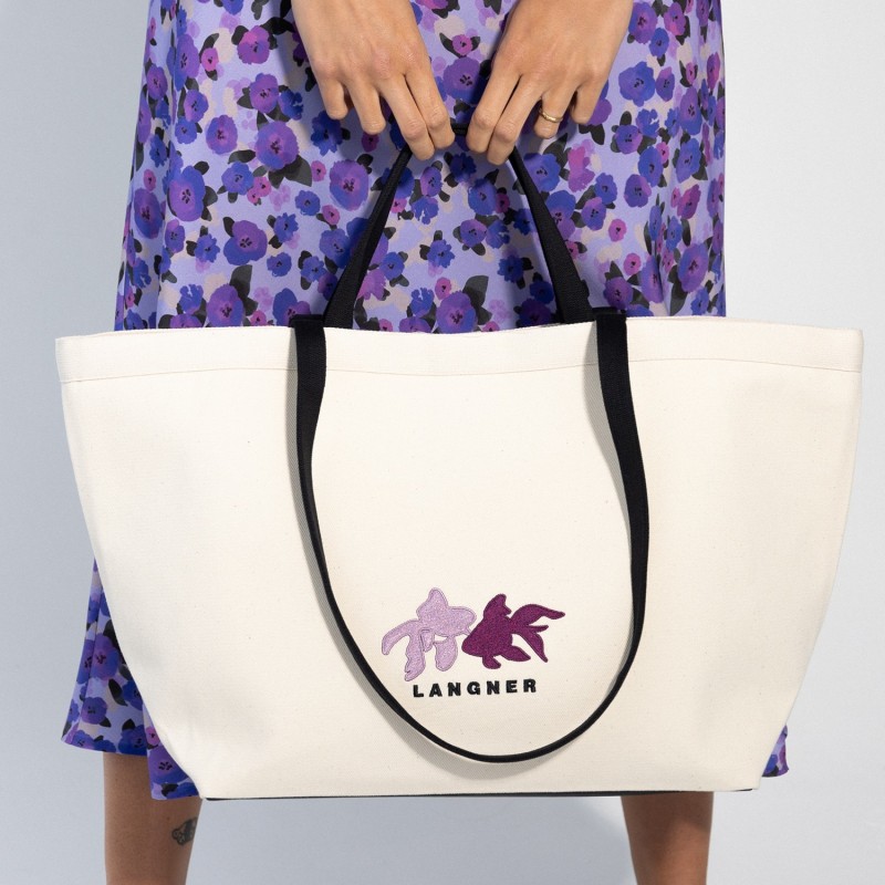 Natural canvas tote bag outlet