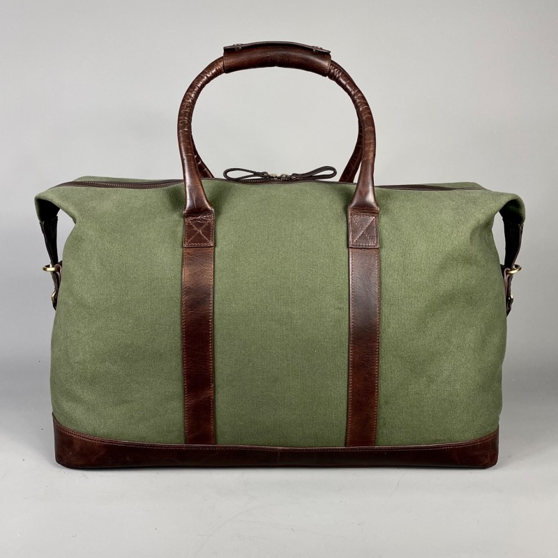 Thumbnail of Canvas Weekend Holdall With Leather Trim image