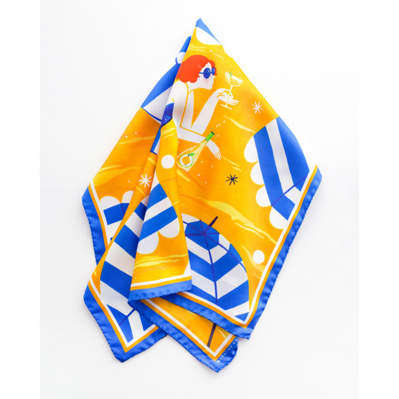 Thumbnail of Capri Spritz Medium Silk Scarf image