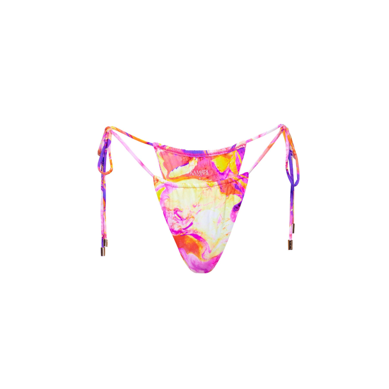 Capri String Tie Bikini Bottom | Kamari Swim LLC | Wolf & Badger