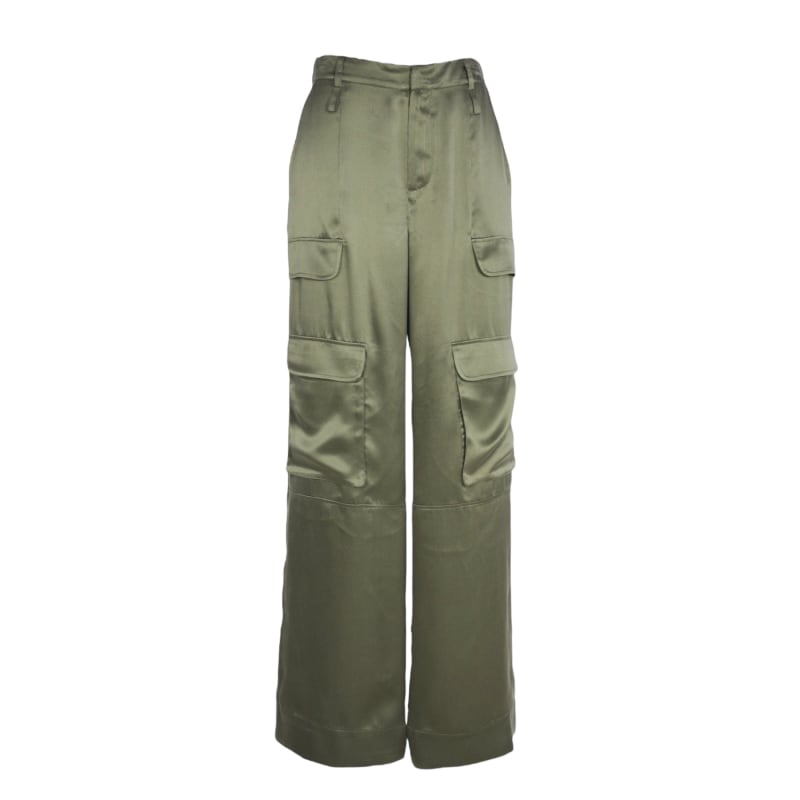 Thumbnail of Cargo Pants Silk - Forest Green image