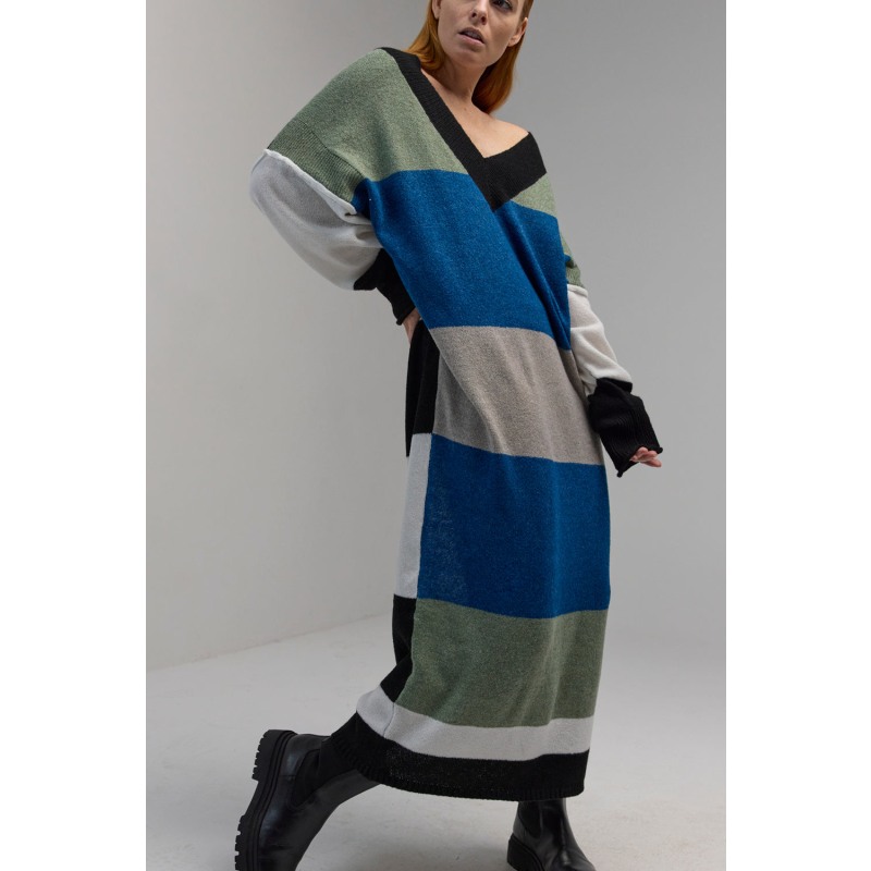 Thumbnail of Carmel Dress - Stripe Multi image