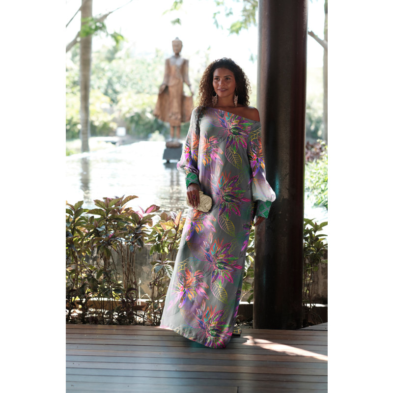 Thumbnail of Carmen Chiapas Embroidered Kaftan Caftan image