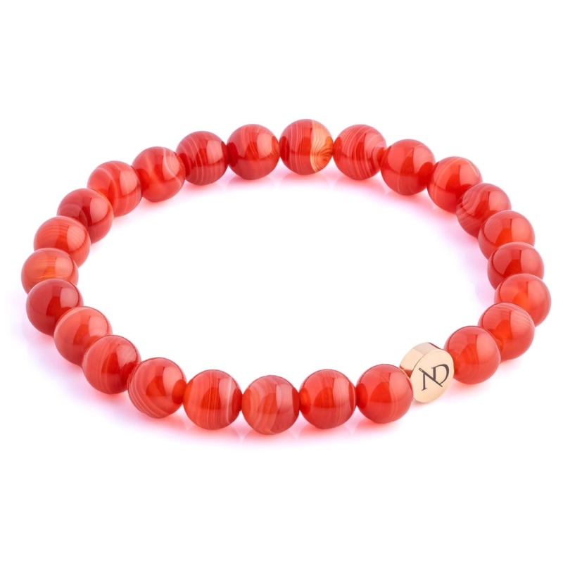 Red gemstone bracelet on sale