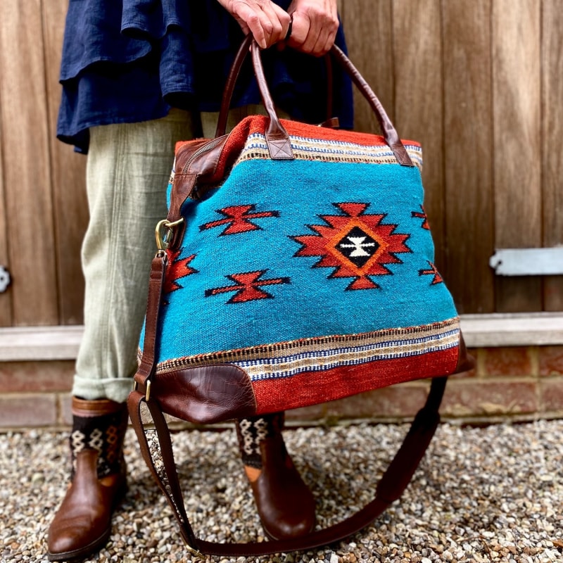 Thumbnail of Carpet Weekend Holdall With Leather Trim image