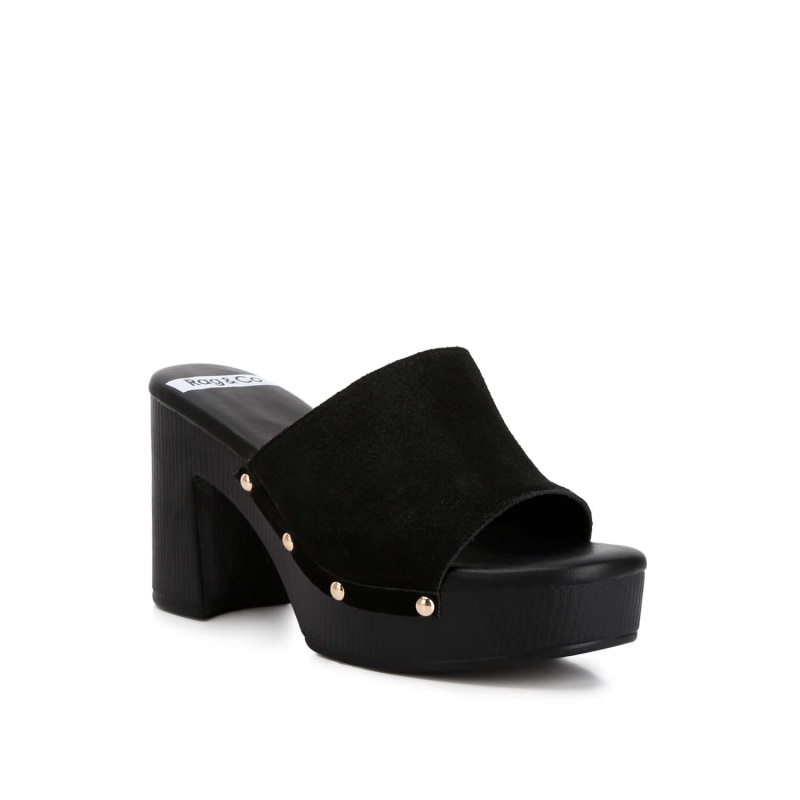 Black heeled clogs 2025